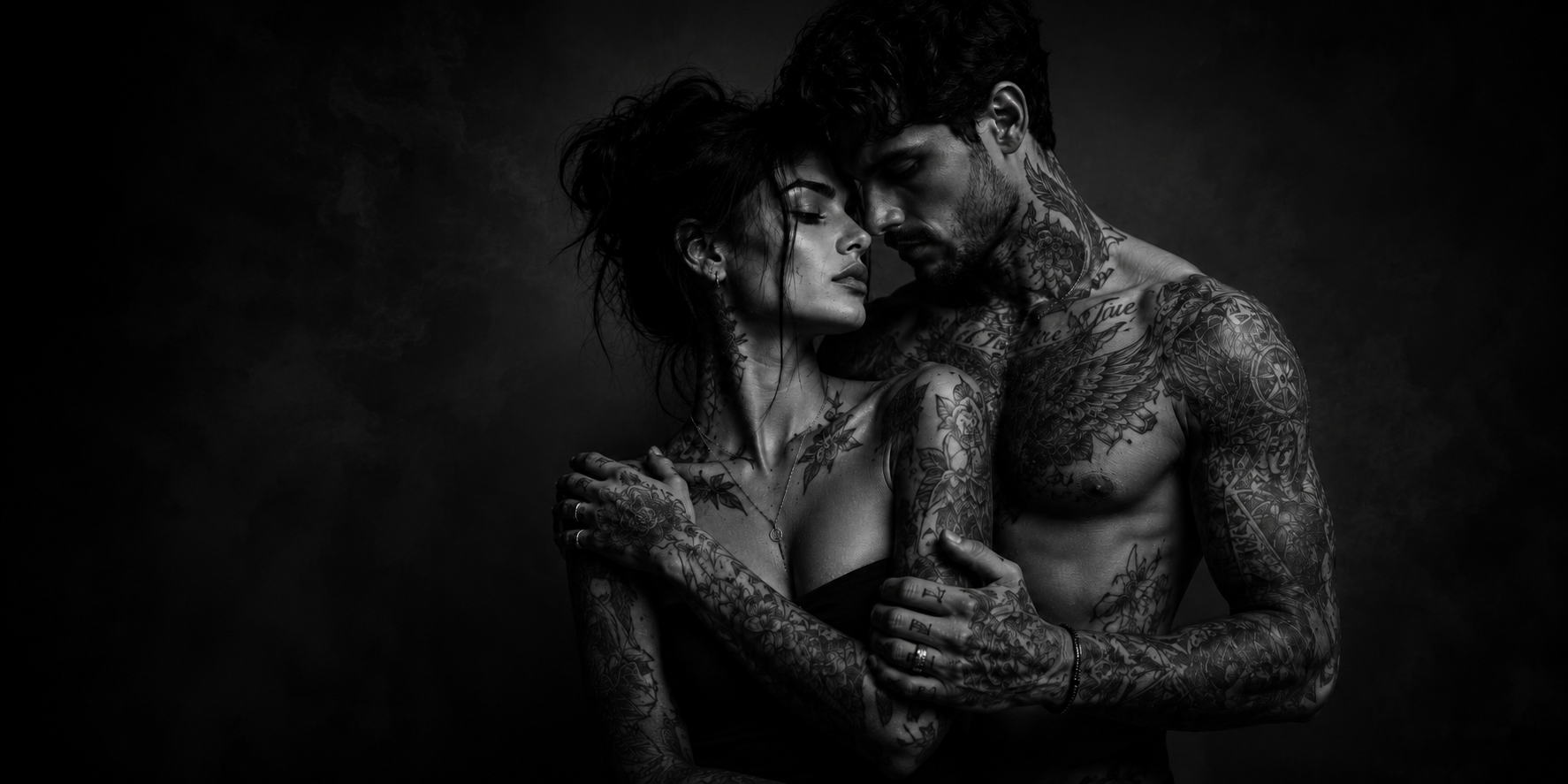 Detailed black and grey tattoo work at Signature Tattoos Phuket